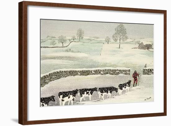 Cotswold: Winter Scene-Maggie Rowe-Framed Giclee Print