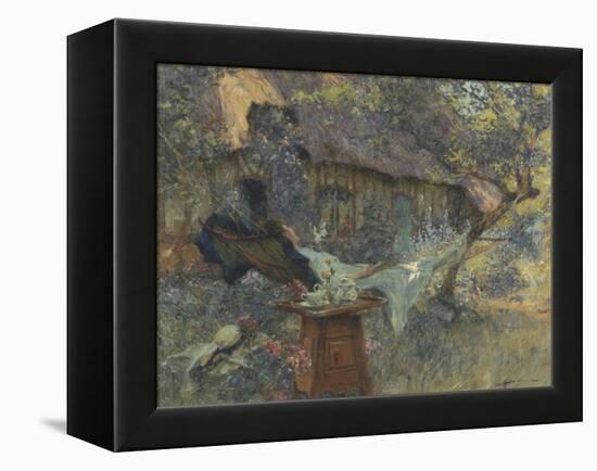 Cottage and a Heart-Henri-Gaston Darien-Framed Premier Image Canvas