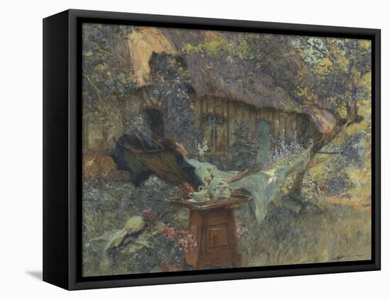 Cottage and a Heart-Henri-Gaston Darien-Framed Premier Image Canvas