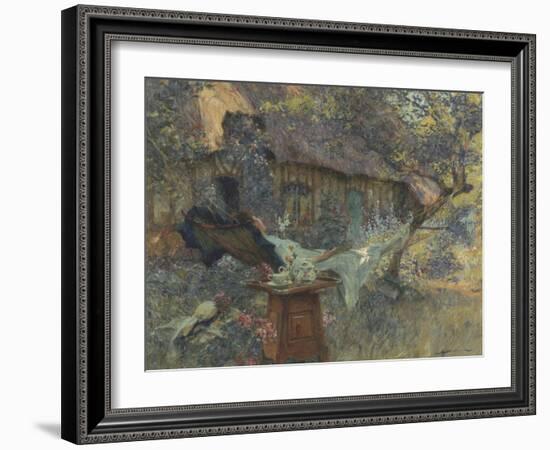 Cottage and a Heart-Henri-Gaston Darien-Framed Premium Giclee Print