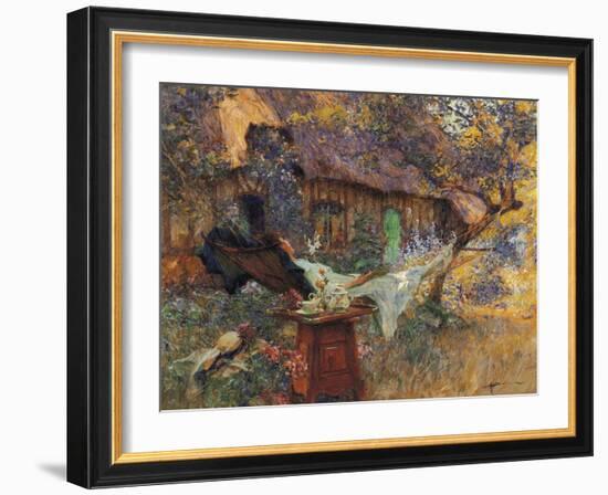 Cottage and Heart-Henri-Gaston Darien-Framed Giclee Print