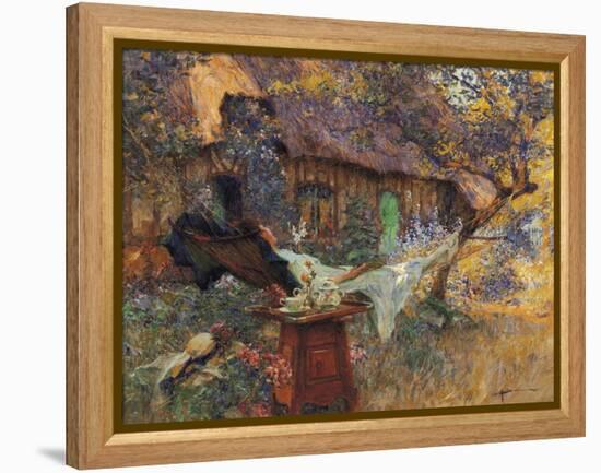 Cottage and Heart-Henri-Gaston Darien-Framed Premier Image Canvas