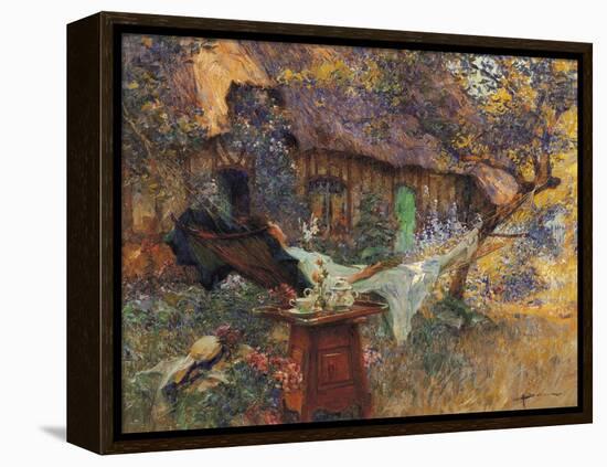 Cottage and Heart-Henri-Gaston Darien-Framed Premier Image Canvas