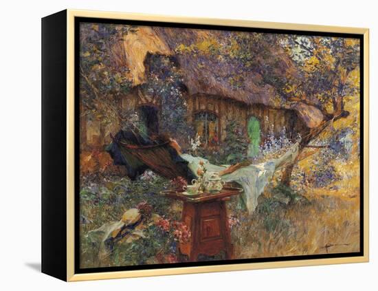 Cottage and Heart-Henri-Gaston Darien-Framed Premier Image Canvas