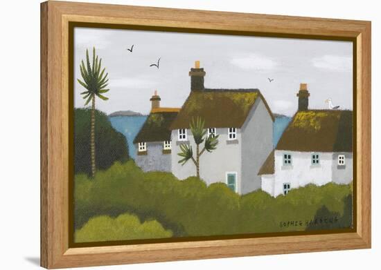 Cottage and Palms-Sophie Harding-Framed Premier Image Canvas