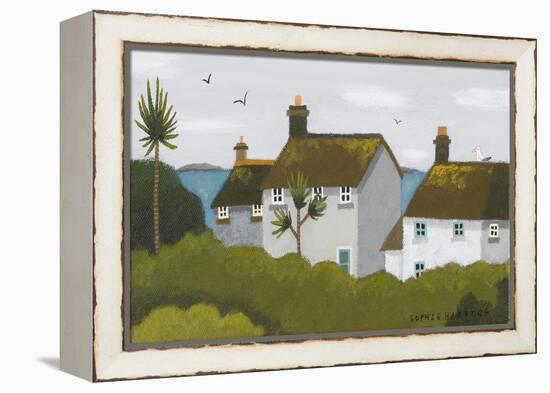 Cottage and Palms-Sophie Harding-Framed Premier Image Canvas