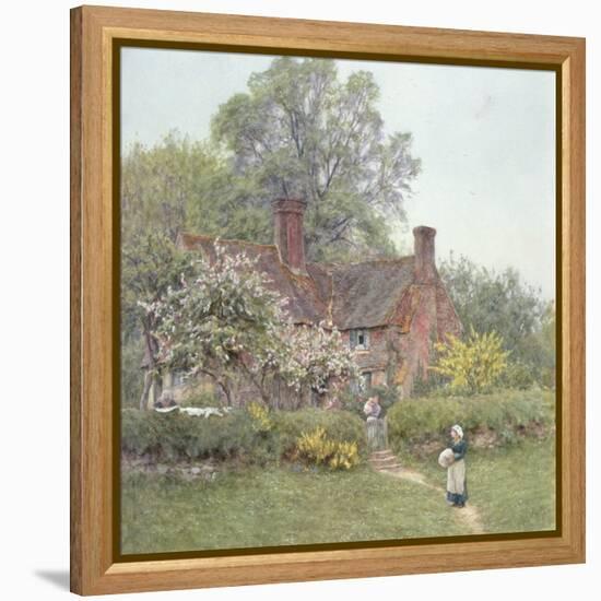 Cottage at Chiddingfold-Helen Allingham-Framed Premier Image Canvas