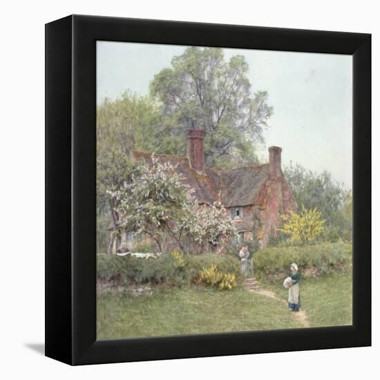 Cottage at Chiddingfold-Helen Allingham-Framed Premier Image Canvas