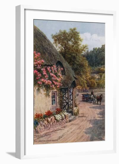 Cottage at Cockington-Alfred Robert Quinton-Framed Giclee Print