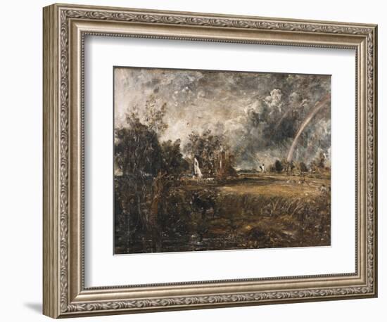 Cottage at East Bergholt, C.1833 (Oil on Canvas)-John Constable-Framed Giclee Print