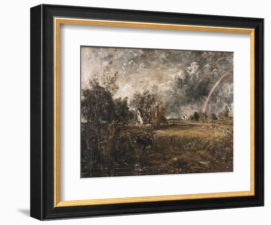 Cottage at East Bergholt, C.1833 (Oil on Canvas)-John Constable-Framed Giclee Print