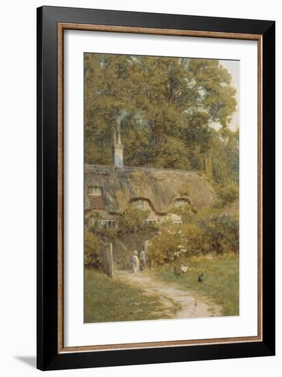 Cottage at Farringford, Isle of Wight-Helen Allingham-Framed Giclee Print