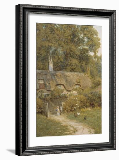 Cottage at Farringford, Isle of Wight-Helen Allingham-Framed Giclee Print