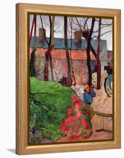 Cottage at Le Pouldu, 1890-Paul Gauguin-Framed Premier Image Canvas