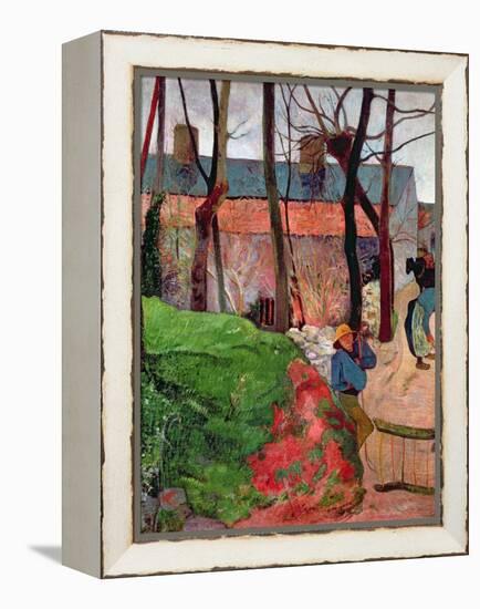 Cottage at Le Pouldu, 1890-Paul Gauguin-Framed Premier Image Canvas