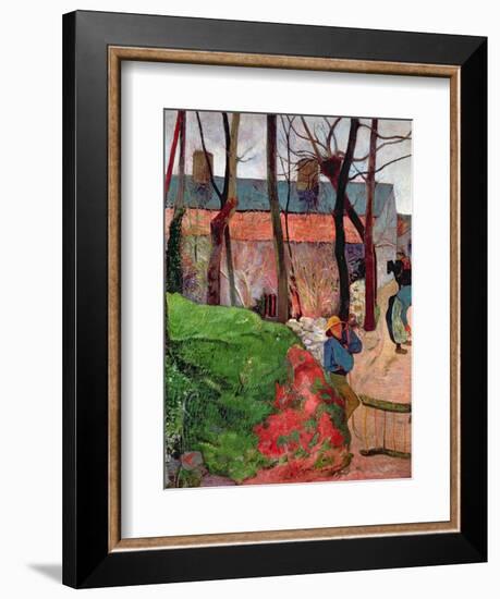 Cottage at Le Pouldu, 1890-Paul Gauguin-Framed Giclee Print