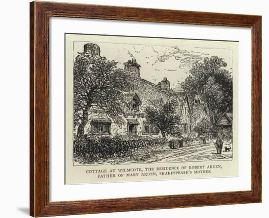 Cottage at Wilmcote, the Residence of Robert Arden, Father of Mary Arden, Shakespeare's Mother-null-Framed Giclee Print