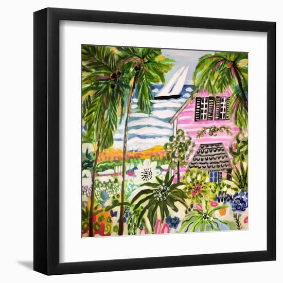 Cottage by the Bay I-Karen Fields-Framed Art Print