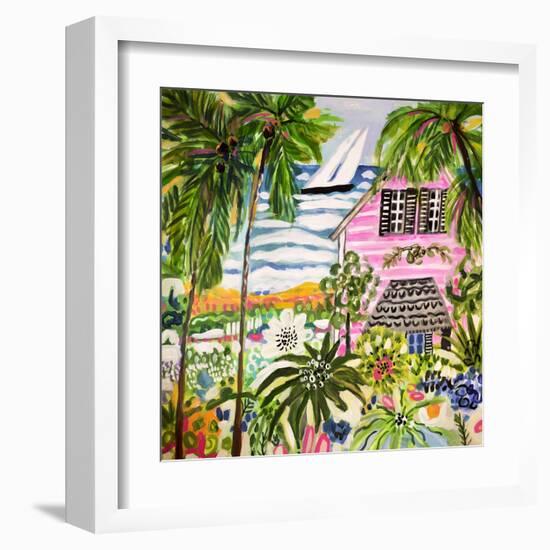 Cottage by the Bay I-Karen Fields-Framed Art Print