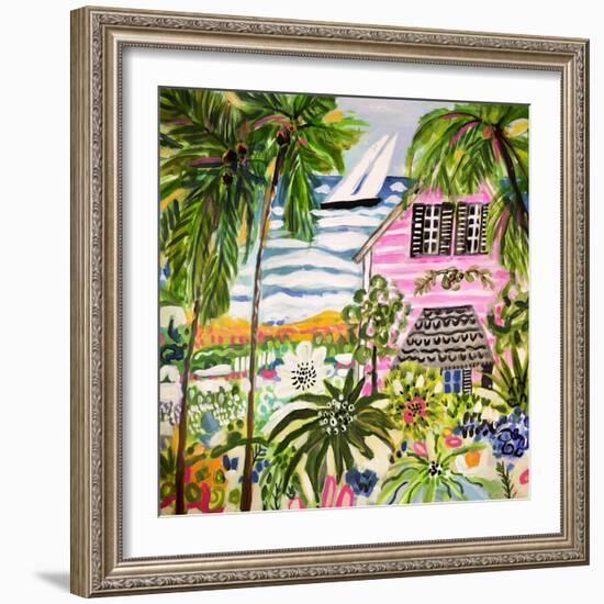 Cottage by the Bay I-Karen Fields-Framed Art Print