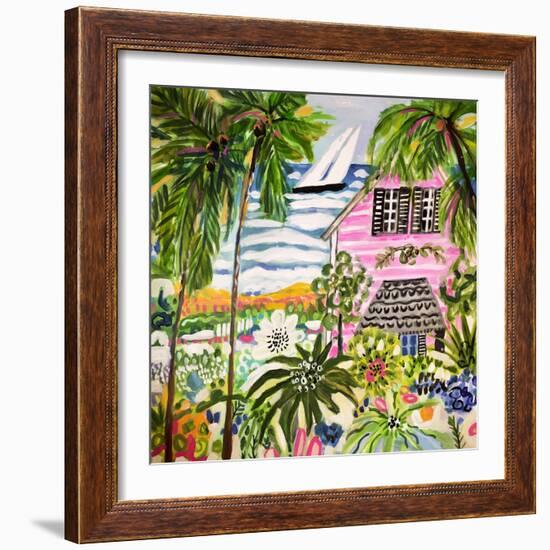 Cottage by the Bay I-Karen Fields-Framed Art Print