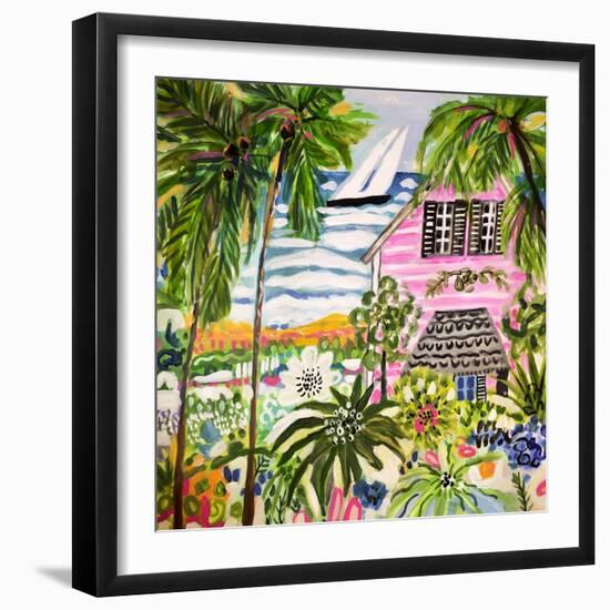 Cottage by the Bay I-Karen Fields-Framed Art Print