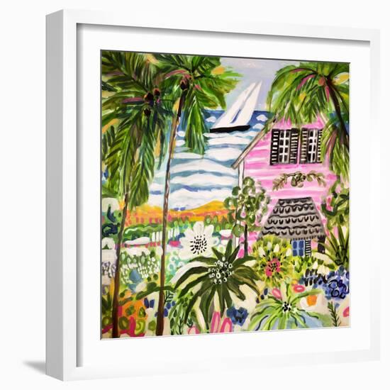 Cottage by the Bay I-Karen Fields-Framed Art Print