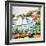 Cottage by the Bay II-Karen Fields-Framed Art Print