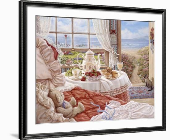 Cottage By The Sea-Janet Kruskamp-Framed Art Print