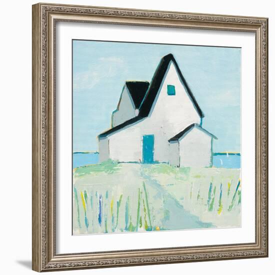 Cottage by the Sea-Phyllis Adams-Framed Art Print