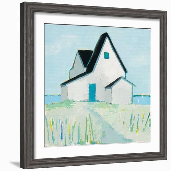 Cottage by the Sea-Phyllis Adams-Framed Art Print