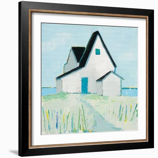 Cottage by the Sea-Phyllis Adams-Framed Art Print