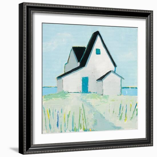 Cottage by the Sea-Phyllis Adams-Framed Art Print