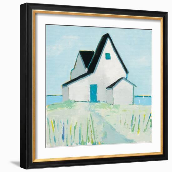 Cottage by the Sea-Phyllis Adams-Framed Art Print