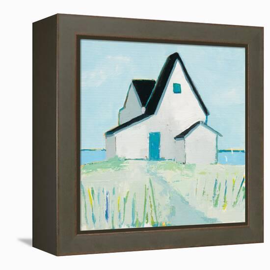 Cottage by the Sea-Phyllis Adams-Framed Stretched Canvas