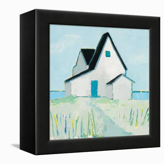 Cottage by the Sea-Phyllis Adams-Framed Stretched Canvas