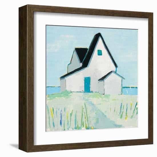 Cottage by the Sea-Phyllis Adams-Framed Art Print