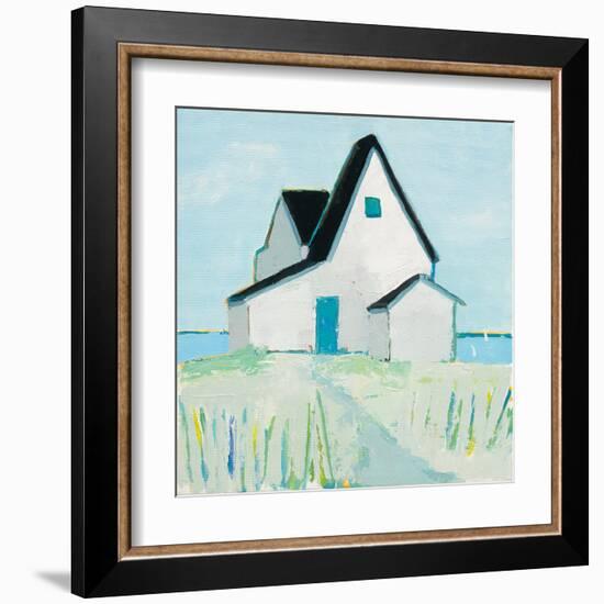 Cottage by the Sea-Phyllis Adams-Framed Art Print