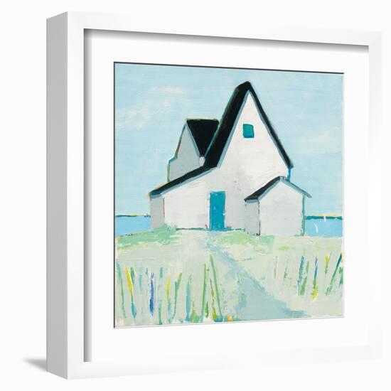 Cottage by the Sea-Phyllis Adams-Framed Art Print