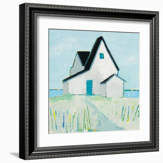 Cottage by the Sea-Phyllis Adams-Framed Art Print