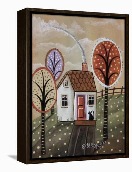 Cottage Cat 2-Karla Gerard-Framed Premier Image Canvas