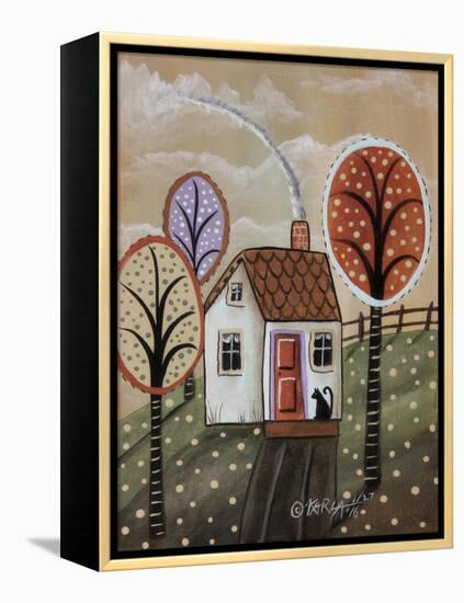 Cottage Cat 2-Karla Gerard-Framed Premier Image Canvas