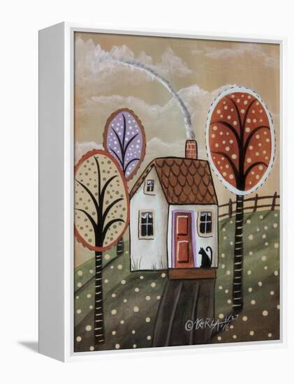 Cottage Cat 2-Karla Gerard-Framed Premier Image Canvas