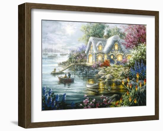 Cottage Cove-Nicky Boehme-Framed Giclee Print