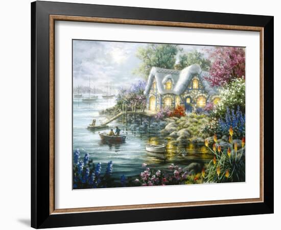 Cottage Cove-Nicky Boehme-Framed Giclee Print