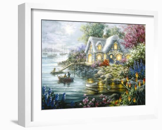 Cottage Cove-Nicky Boehme-Framed Giclee Print