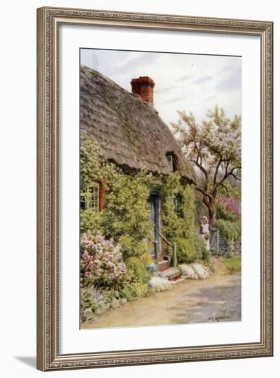 Cottage Door, Elmley Castle, Worcester-Alfred Robert Quinton-Framed Giclee Print