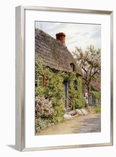 Cottage Door, Elmley Castle, Worcester-Alfred Robert Quinton-Framed Giclee Print