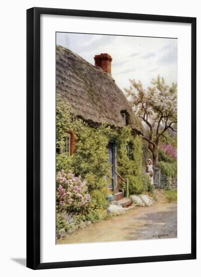 Cottage Door, Elmley Castle, Worcester-Alfred Robert Quinton-Framed Giclee Print