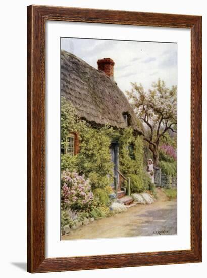 Cottage Door, Elmley Castle, Worcester-Alfred Robert Quinton-Framed Giclee Print